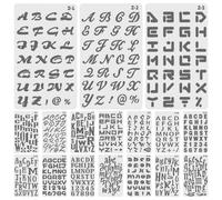 20 Pcs Stencil Di Lettere Da Disegno Per L'inserimento Nel Diario