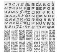 20 Pcs Stencil Di Plastica Lettere Da Disegno Per L'inserimento Nel Diario