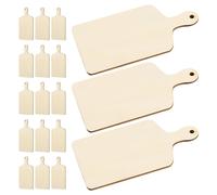 20 Pcs Tagliere Di Legno Con Manico Tavola Per Il Servizio in Cucina Piccolo