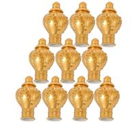 20 PCS Testa Canna Da Estremità Del Bastone Per Tende in Plastica