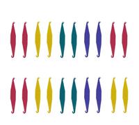 20 PcsBretelle di Plastica usa e getta Elastiche Ortodontiche Bretelle Posizionamento, Supporti Elastici in Gomma per Ortodontica, Ortodontico Posizionatori di Elastici, Colore Casuale