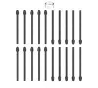 20 pennarelli di ricambio per penna BOOX Plus, Pen2 Pro, Max Lumi2, Note Air2, Note5, Nova Air C, penna triangolare e punta rotonda più morbida, pennino (20 pz/nero)