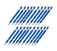 20 penne a sfera retrattili in metallo con punta touch screen da 1,0 mm, scrittura senza intoppi, per scrivere diari e disegnare ispiratori