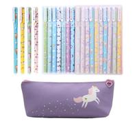 20 Penne Gel E 1 Astuccio, Cancelleria Carina, Cancelleria Creativa Per Cartoni Animati, Materiale Scolastico, Cancelleria Per Ragazze