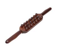 20 perline di legno carbonizzato for raschiare il bastone da massaggio staccabile for la parte posteriore del corpo massaggiatore strumento punto Gua Sha relax 1 pz