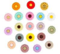 20 perline focali in silicone, 20 mm, girasoli, perline focali in silicone per portachiavi fai da te, gioielli, penne, collane e bracciali, cordini, forniture artigianali, ideali per design creativi