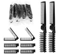 20 pettini pieghevoli da viaggio, portatili, antistatici, spazzole da viaggio per donne e uomini, strumento per parrucchieri a doppia testa per casa, hotel, lavoro, orfanotrofi, casa di cura e chiesa