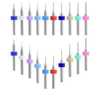 20 Pezzi 0,1mm-1mm Set Di Punte in Carburo Micro CNC Twist Bits,set Di Punte Per PCB,mini Punte Da Trapano Con Gambo Per Circuiti Stampati,ambra,cera D'api,pietra Grezza,gioielleria
