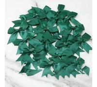 (20 pezzi) 1'' 25 mm Nastro rosa fresco Piccolo fiocco per imballaggio Fiocco in raso di poliestere Fiore cravatta Accessori per capelli Accessorio di moda fai da te - Verde neras