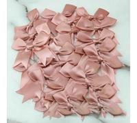 (20 pezzi) 1'' 25 mm Nastro rosa fresco Piccolo fiocco per imballaggio Fiocco in raso di poliestere Fiore Cravatta Accessori per capelli Accessorio di moda fai da te - Carne rosa
