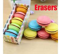 20 pezzi/10 pezzi/5 pezzi Gomme da cancellare a forma di biscotti riempiti di crema color macaron, grandi, creative, carine, per studenti, gomme da matita, articoli per la scuola, forniture per uffici