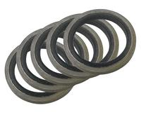 20 pezzi/100 pezzi M6/M8/M10/M12/M14/M16 Anello di tenuta con rondella incollata - Guarnizione in metallo e gomma for uso ad alta pressione(6mm 20pcs)