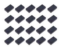 20 pezzi 100 x 60 x 25 mm custodia in plastica nera progetto alloggiamento elettronico custodia per strumenti scatola di giunzione alimentazione fai da te