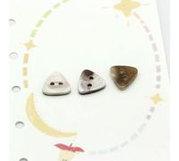 20 pezzi 12 mm imitazione conchiglia perla resina bottoni per abbigliamento stella floreale ragazza camicia vestito camicetta fai da te fatto a mano deco-triangolo-il più lungo 12 mm 20