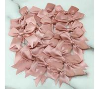 (20 pezzi) 1''25mm Nastro rosa fresco Piccolo fiocco per imballaggio Fiocco in raso di poliestere Fiore fatto a mano Cravatta Accessori per capelli Accessorio di moda - Carne rosa