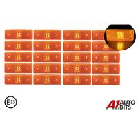 20 Pezzi 12v LED Arancione Ambra Lato Indicatore Lampadina Luce Simbolo di Stima