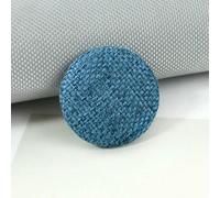 20 pezzi 15-30 mm bottoni in tessuto di stoffa bottoni automatici rotondi ricoperti di lino per giacche, vestiti, divani, soprabiti, accessori per cucire fai da te - 8 blu - 25 mm