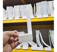 20 Pezzi 20 * 12 cm 1 mm Mini divisori per scaffali di Libri da Biblioteca, marcatori di Etichette Flessibili con Adesivi, per Forniture per Insegnanti in Classe, per ordinare Il Tipo di Libro