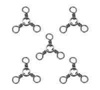 20 Pezzi 3 Vie Girevole Attrezzatura Pesca Acciaio Inox #4/0 per 176LB