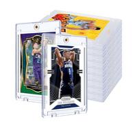 20 Pezzi 35PT Carte Cornici Acriliche Magnetiche, Magnetic Trading Card Holder, Protettiva UV Trasparente Portacarte Magnetico Forte Espositore Carte Proteggi Carte per Magic, Sport, MTG