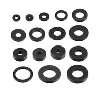 20 pezzi 3mm-30mm ID passacavo in gomma anello di gomma piatto guarnizioni di tenuta rubinetto idraulico rondelle guarnizioni accessori guarnizione O-ring tubo flessibile guarnizione(IDxODxT 12x25x3mm