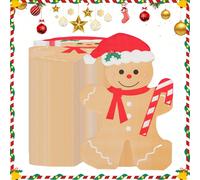 20 pezzi/40 pezzi/100 pezzi Tovaglioli di carta natalizi a forma di omino di pan di zenzero, tovaglioli da pranzo e da cena, decorazioni natalizie invernali, tovaglioli per cocktail e bevande per casa