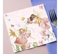 20 pezzi/40 pezzi/60 pezzi/100 pezzi/Set, Tovaglioli di carta monouso a doppio strato con stampa floreale fatata - Decorazioni per feste di compleanno con colori pastello tenui per celebrazioni, event