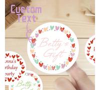 20 pezzi/40 pezzi/60 pezzi Adesivi personalizzati, Adesivi di San Valentino, Testo personalizzato, Inviti di nozze, Regali di compleanno, Regali per amici e familiari, Etichette personalizzate per sca