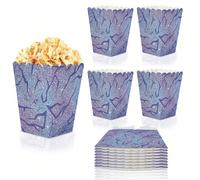 20 pezzi/40 pezzi/60 pezzi Scatole per popcorn a tema K-Pop, mini sacchetti per popcorn per feste, ciotole e secchi di colore viola per fan di musica K-pop, ideali per feste di compleanno, serate cine