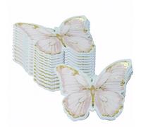 20 Pezzi/40 Pezzi/60 Pezzi Tovaglioli a forma di farfalla, forniture per feste a tema farfalla rosa, decorazioni per feste di compleanno a tema farfalla, tovaglioli monouso a forma di farfalla per sto