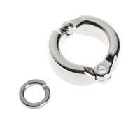 20 pezzi 5,5 mm-14,5 mm Anello per zampe di pappagallo Anello per piede in corda per uccelli Accessori per esterni per il controllo del volo degli uccelli all'aperto,Argento,15mm