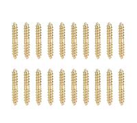 20 pezzi 5 x 30 mm tassello viti falegnameria mobili connettore doppia estremità vite testa testa appuntita coda autofilettante viti legno tassello viti connessione legno