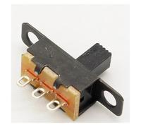 20 pezzi 5V 0.3A Dimensioni Interruttore a scorrimento SPDT nero for piccoli fai da te