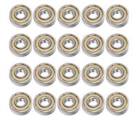 20 Pezzi 608Zz Cuscinetti A Sfera 8X22X7 Mm, Bassa Rumorosità Senza Attrito Ball Bearings, Cuscinetti A Sfera A Doppia Schermatura, Cuscinetto A Sfere Metallo Per Longboard, Pattini, Skateboard