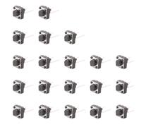 20 Pezzi 6x6x5mm Pulsante Tattile Momentaneo A Due Pin DIP