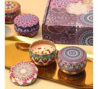 20 Pezzi/8 Pezzi/9 Pezzi/10 Pezzi/12 Pezzi/16 Pezzi/4 Pezzi Set di Aromaterapia, Elegante Set Regalo di Candele di Aromaterapia per Donne, Candele di Aromaterapia per la Casa, Candele a Forma di Fiori