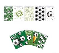 20 pezzi a tema calcio per mini quaderni per bambini colorati rilegatura a spirale notebook con dieci disegni unici per ideale per uso in venti sportivi, feste di compleanno e prendere