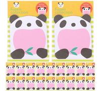 20 Pezzi Adesivi Memo a Forma di Panda in Carta | Non Lascia Tracce, Facili da Usare, Design Semplice e Delicato, per Appunti Scolastici e Messaggi