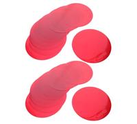 20 Pezzi Adesivo Diffusore per Luce LED Rosso in PET per Lampade e | Effetto Decorativo, Attenua L'abbagliamento, Resiste All'arricciamento, per Serate Film e Feste
