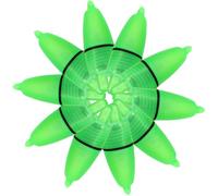 20 Pezzi Allarme da Pesca Luminoso per Canna, Campanello LED Verde | Clip sulla Canna, Plastica, per Acqua Salata e Pesca Inshore, Accessorio Compatto, Segnalatore Notturno