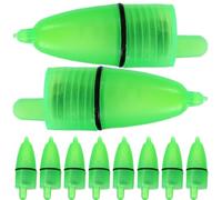 20 Pezzi Allarme per Canna da Pesca Luce Luminosa e Campanello | Plastica, Clip per Canna, Alta Luminosità, Uso su Fiume e Specchio D'acqua, Accessorio per Pesca Notturna