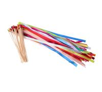 20 Pezzi Bacchette Magiche con Nastro, Decorazione Riutilizzabile | Nastro in Raso, Effetto Scenografico, per Prove Cheer e Attività in Classe, per Mani degli Ospiti Colore Casuale