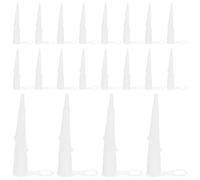 20 Pezzi Beccuccio per Sigillante Flessibile in Silicone Bianco, | Applicazione Uniforme, Riduce le Regolazioni, Adatto a Superfici Complesse e Tubi, per Lavori Accurati