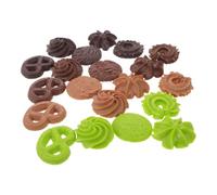 20 Pezzi Biscotti Finti Realistici in Pvc, Mini Decorativa | Leggeri e Facili da Pulire, per Collezioni Gioco Panetteria, Scena Fotografica, Tavola e Vetrina