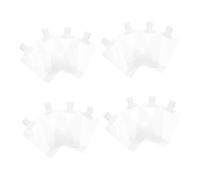 20 Pezzi Borse Ricaricabili per Viaggio Bustine per Shampoo e Lozione con Etichette Sacchetti Trasparenti Portatili per Cosmetici per Bagagli e Toilette