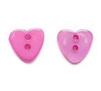 20 pezzi Bottoni di resina multicolori a forma di cuore con 2 fori Decorazione di abiti Cucito Scrapbooking Realizzazione di carte DIY