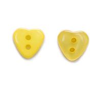 20 pezzi Bottoni di resina multicolori a forma di cuore con 2 fori Decorazione di abiti Cucito Scrapbooking Realizzazione di carte DIY