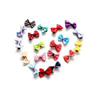20 Pezzi Bowknot Farfalla Nastro Fiore Fiore Forcine Mini Barret