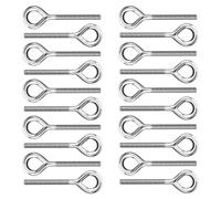 20 Pezzi Bullone ad Occhiello M5 Bullone ad Anello Viti ad Occhio in 304 Acciaio Inox Bullone a Gambo Lungo per Fissare e Appendere