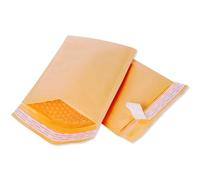 20 Pezzi Busta a Bollicine in Carta Kraft PE Gialla | Chiusura Adesiva, Resistente All’acqua, per Ordini Online, Ufficio e Piccoli Articoli Elettronici